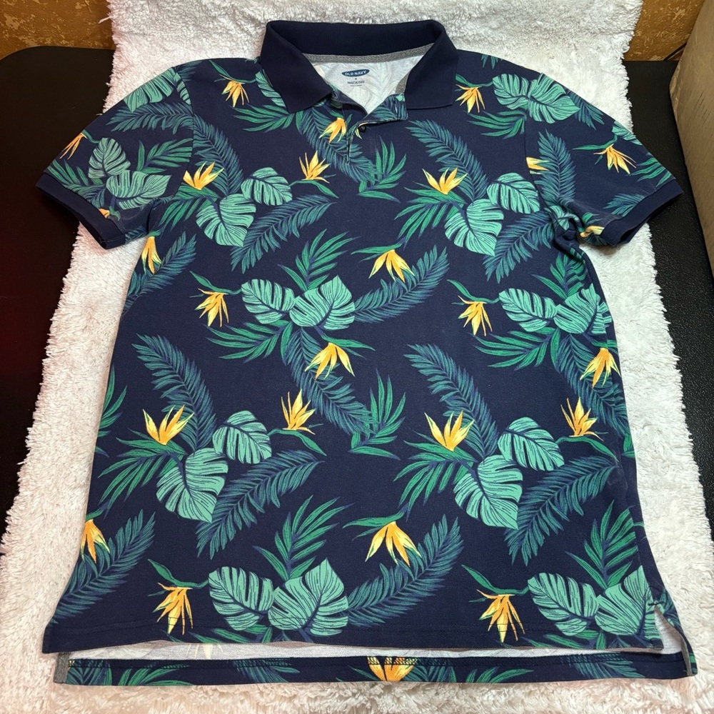 Old Navy Polo Tropical Print